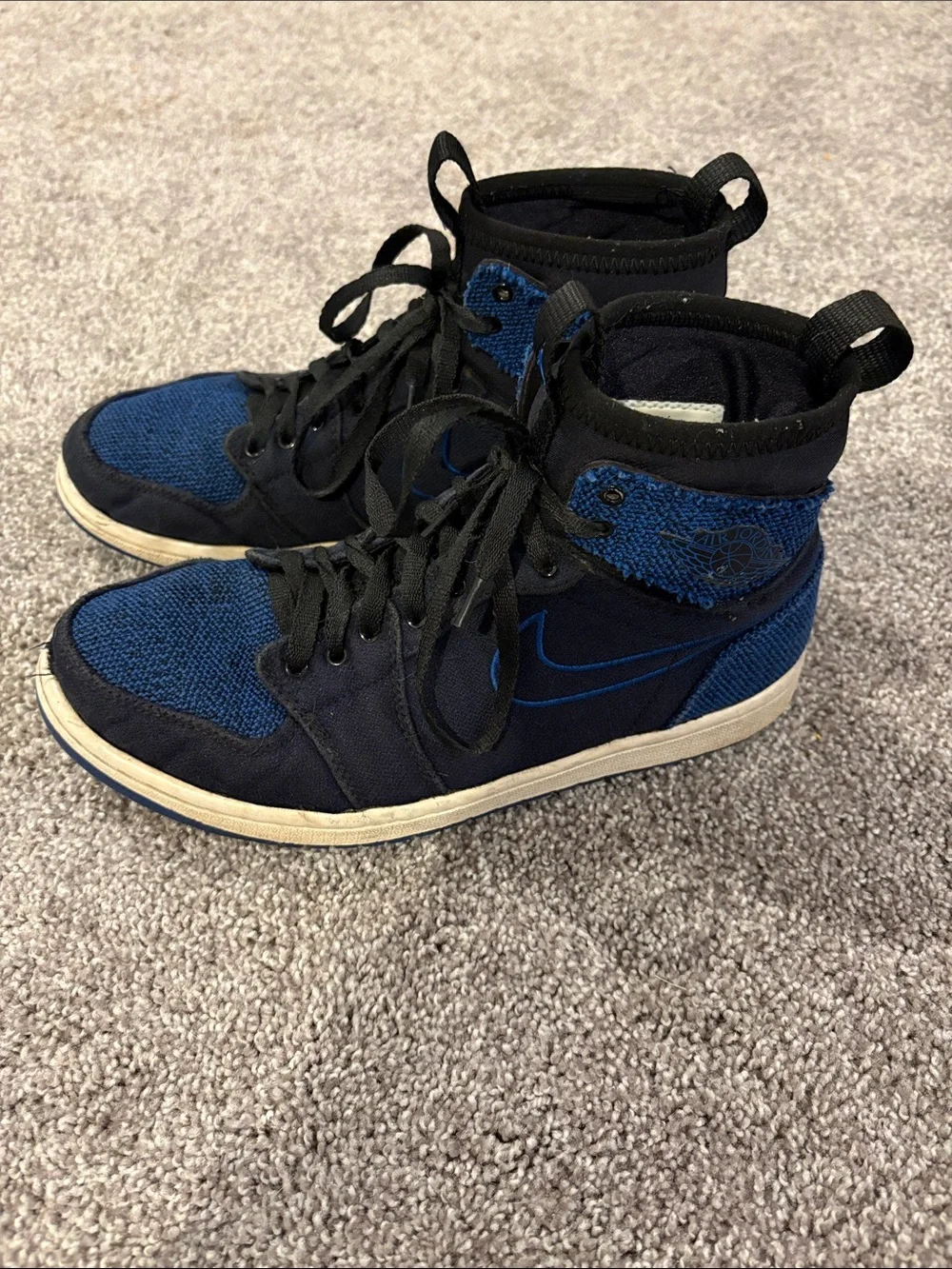 Nike Air Jordan 1 KO Black Blue Size 7 – Good Condition